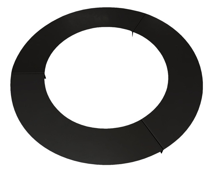 Trädring Stål Galvad Svart Platt Ø60 cm